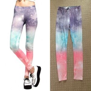 2013 Love Culture Pastel Galaxy Leggings small